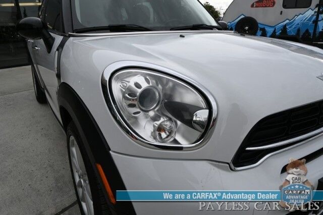 2016 MINI Cooper Countryman S / AWD / Automatic / Cold Weather Pkg / Heated Leather Seats / Power Mirrors, Windows & Locks / Bluetooth / Cruise Control / Keyless Entry / Air Conditioning / HID Headlights / Alloy Wheels / 31 MPG Anchorage AK