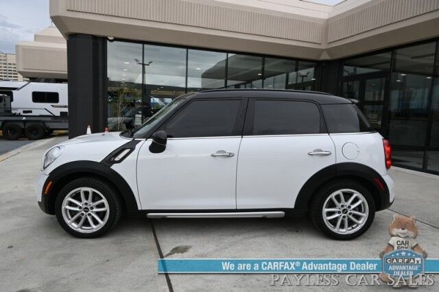 2016 MINI Cooper Countryman S / AWD / Automatic / Cold Weather Pkg / Heated Leather Seats / Power Mirrors, Windows & Locks / Bluetooth / Cruise Control / Keyless Entry / Air Conditioning / HID Headlights / Alloy Wheels / 31 MPG Anchorage AK