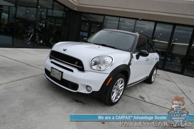 2016 MINI Cooper Countryman S / AWD / Automatic / Cold Weather Pkg / Heated Leather Seats / Power Mirrors, Windows & Locks / Bluetooth / Cruise Control / Keyless Entry / Air Conditioning / HID Headlights / Alloy Wheels / 31 MPG Anchorage AK