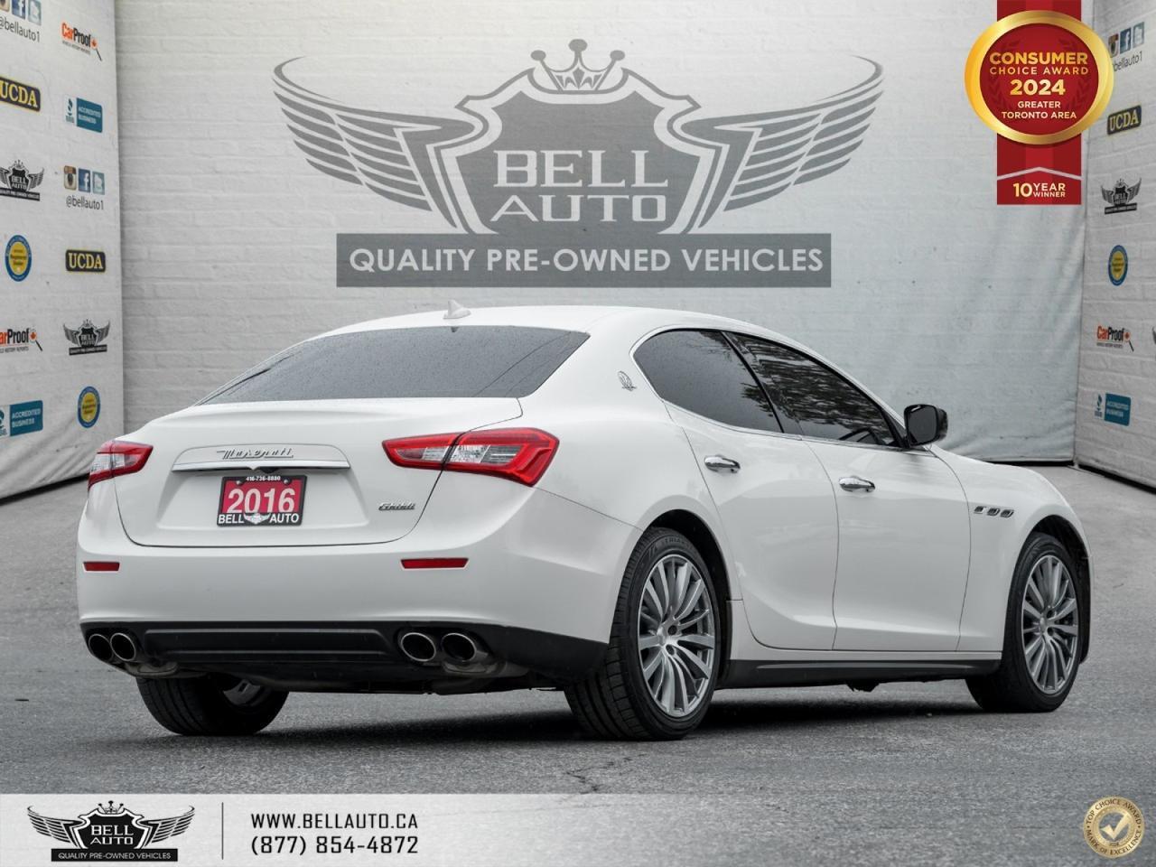 2016 Maserati Ghibli NAVI | B.CAM | B.SPOT | SUNROOF | LTHR | KEYLESS Toronto ON