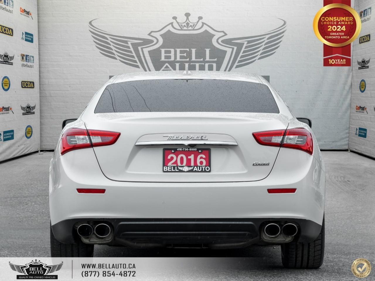 2016 Maserati Ghibli NAVI | B.CAM | B.SPOT | SUNROOF | LTHR | KEYLESS Toronto ON