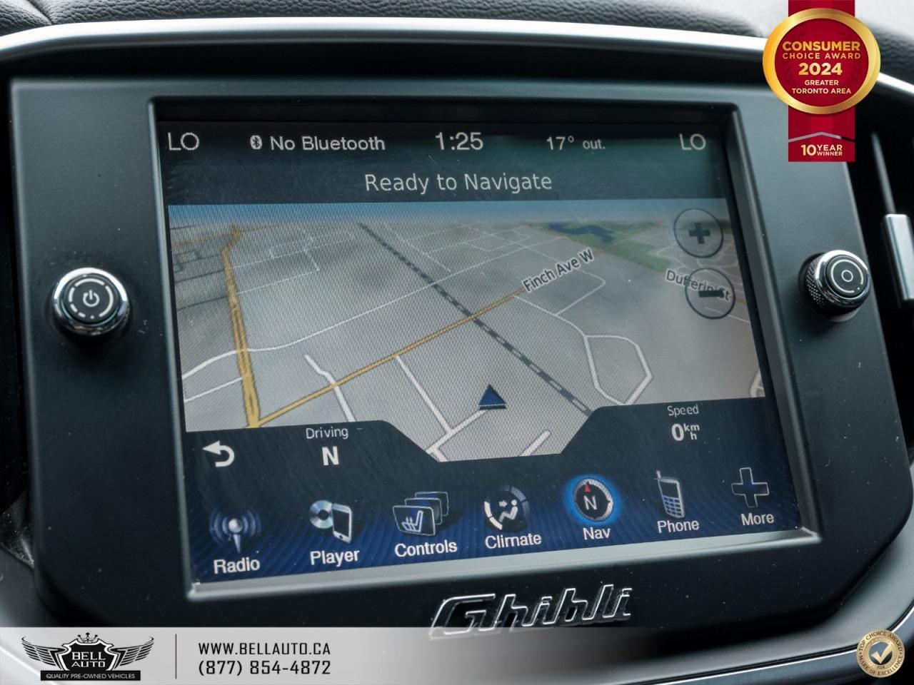 2016 Maserati Ghibli NAVI | B.CAM | B.SPOT | SUNROOF | LTHR | KEYLESS Toronto ON