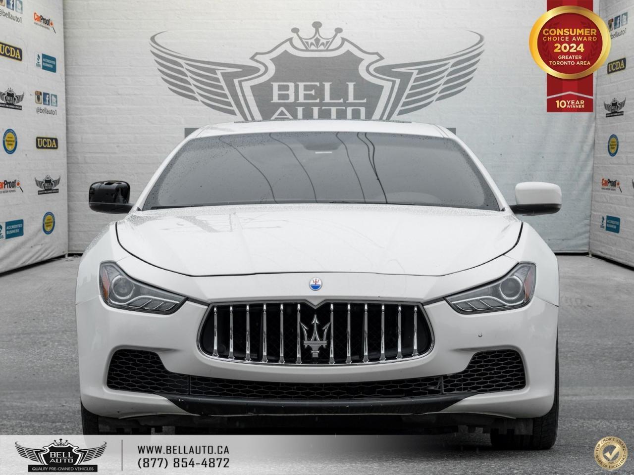 2016 Maserati Ghibli NAVI | B.CAM | B.SPOT | SUNROOF | LTHR | KEYLESS Toronto ON