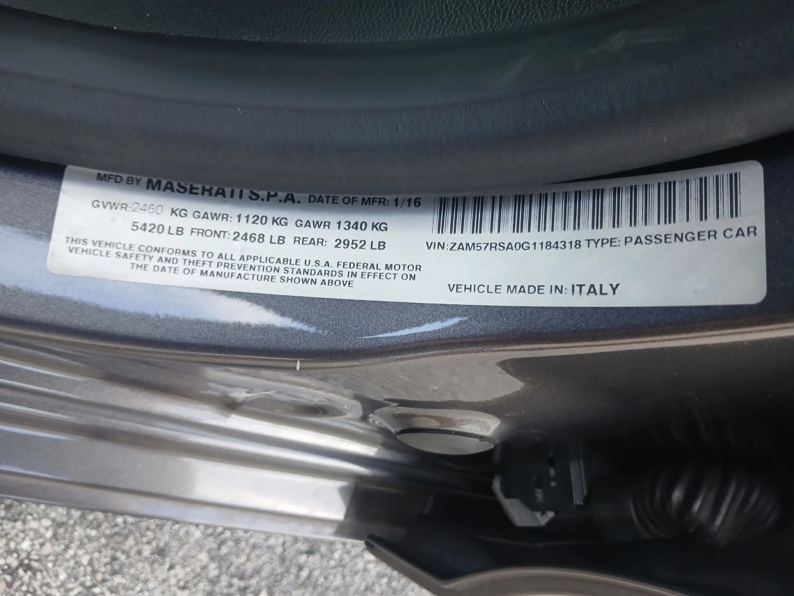 2016 Maserati Ghibli S Sedan 4D Maitland FL