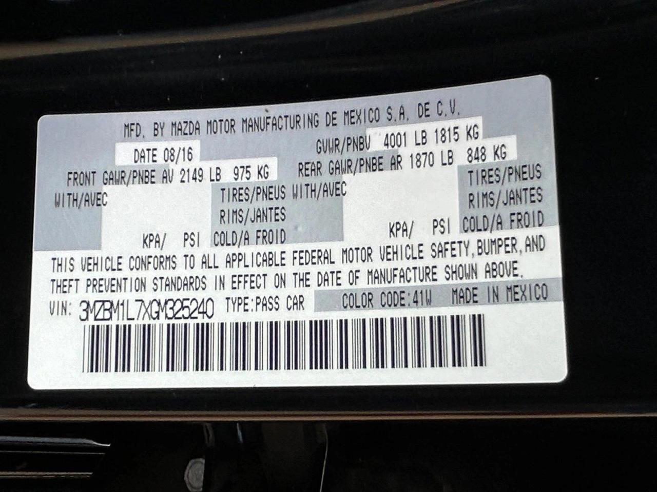 2016 Mazda Mazda3 i Touring Roseville CA