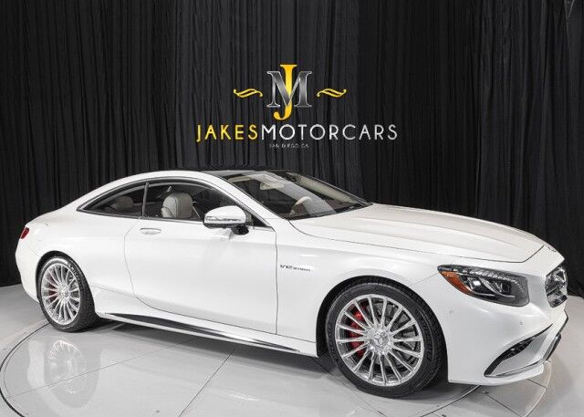 2016 Mercedes-Benz S-Class AMG S65 V12 Bi-Turbo Coupe ($242,895 MSRP!!) *MAGIC SKY ROOF* *2-OWNER* *WHITE ON WHITE* San Diego CA