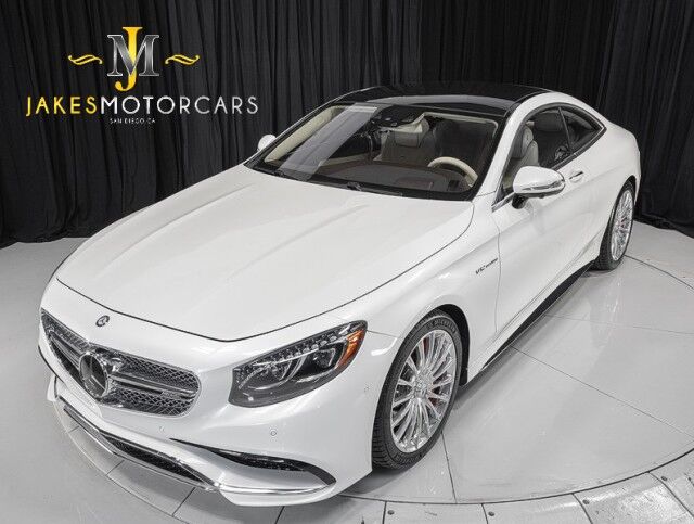 2016 Mercedes-Benz S-Class AMG S65 V12 Bi-Turbo Coupe ($242,895 MSRP!!) *MAGIC SKY ROOF* *2-OWNER* *WHITE ON WHITE* San Diego CA