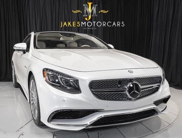 2016 Mercedes-Benz S-Class AMG S65 V12 Bi-Turbo Coupe ($242,895 MSRP!!) *MAGIC SKY ROOF* *2-OWNER* *WHITE ON WHITE* San Diego CA