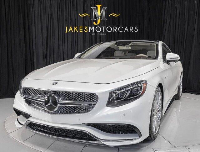 2016 Mercedes-Benz S-Class AMG S65 V12 Bi-Turbo Coupe ($242,895 MSRP!!) *MAGIC SKY ROOF* *2-OWNER* *WHITE ON WHITE* San Diego CA
