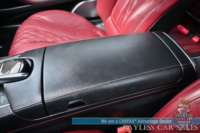 2016 Mercedes-Benz S-Class S550 Coupe / AWD / 4.7L Bi-Turbo V8 / Premium Pkg / Sport Pkg / Heated & Cooled Leather Seats / Heated Steering / Panoramic Sunroof / NAV / HUD / Burmester Speakers / Lane Depart & Blind Spot / Low Miles Anchorage AK