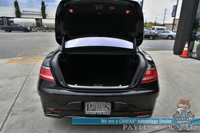 2016 Mercedes-Benz S-Class S550 Coupe / AWD / 4.7L Bi-Turbo V8 / Premium Pkg / Sport Pkg / Heated & Cooled Leather Seats / Heated Steering / Panoramic Sunroof / NAV / HUD / Burmester Speakers / Lane Depart & Blind Spot / Low Miles Anchorage AK