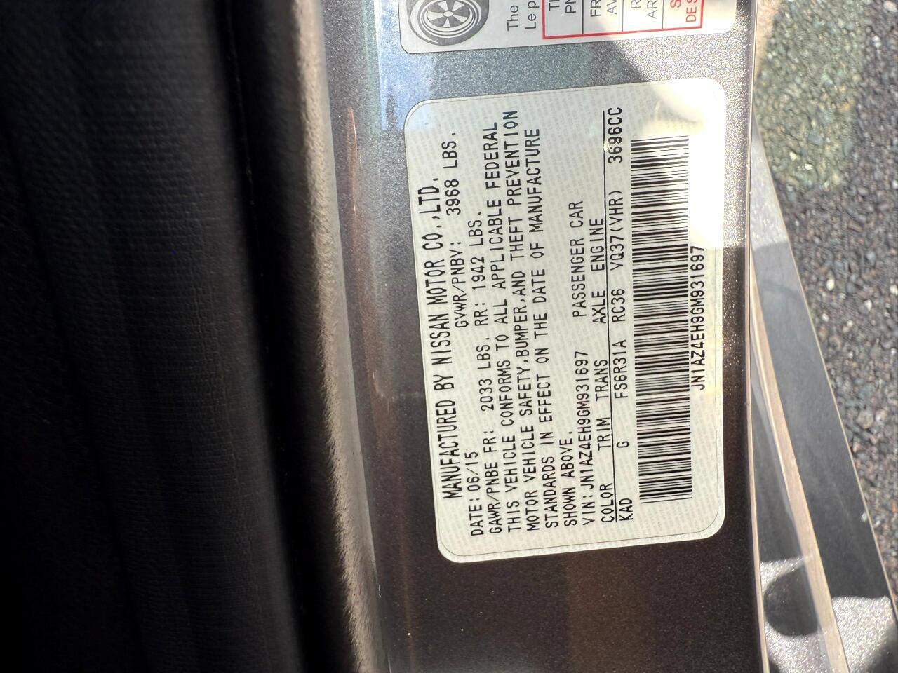 2016 Nissan 370Z 2dr Cpe Manual Touring Jacksonville FL