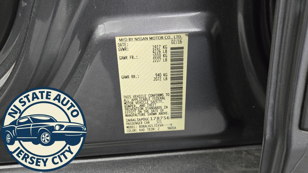 2016 Nissan Altima 2.5 SR Jersey City NJ