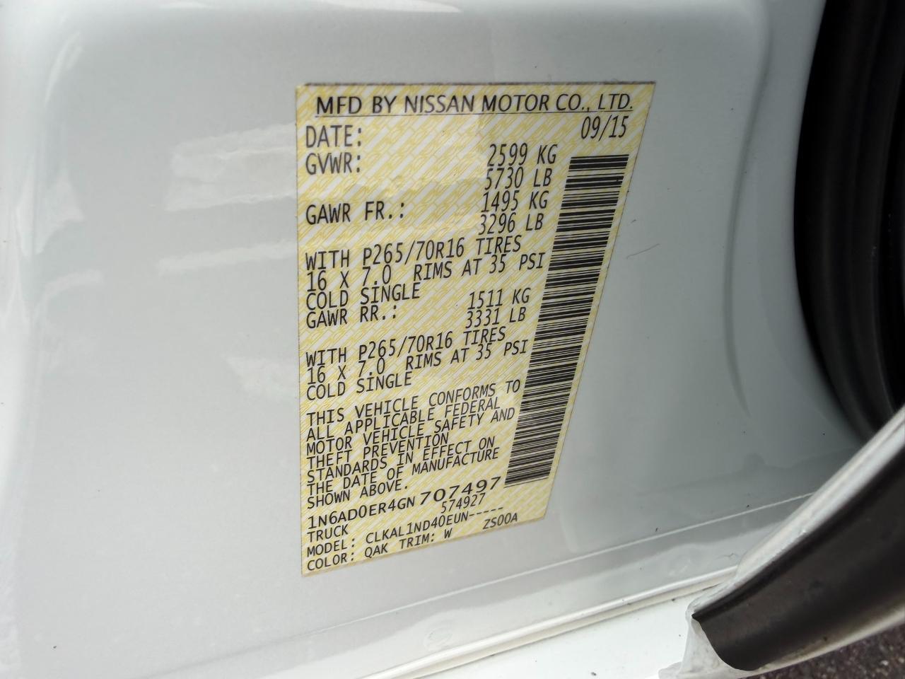 2016 Nissan Frontier 2WD Crew Cab SWB Auto S Jacksonville FL