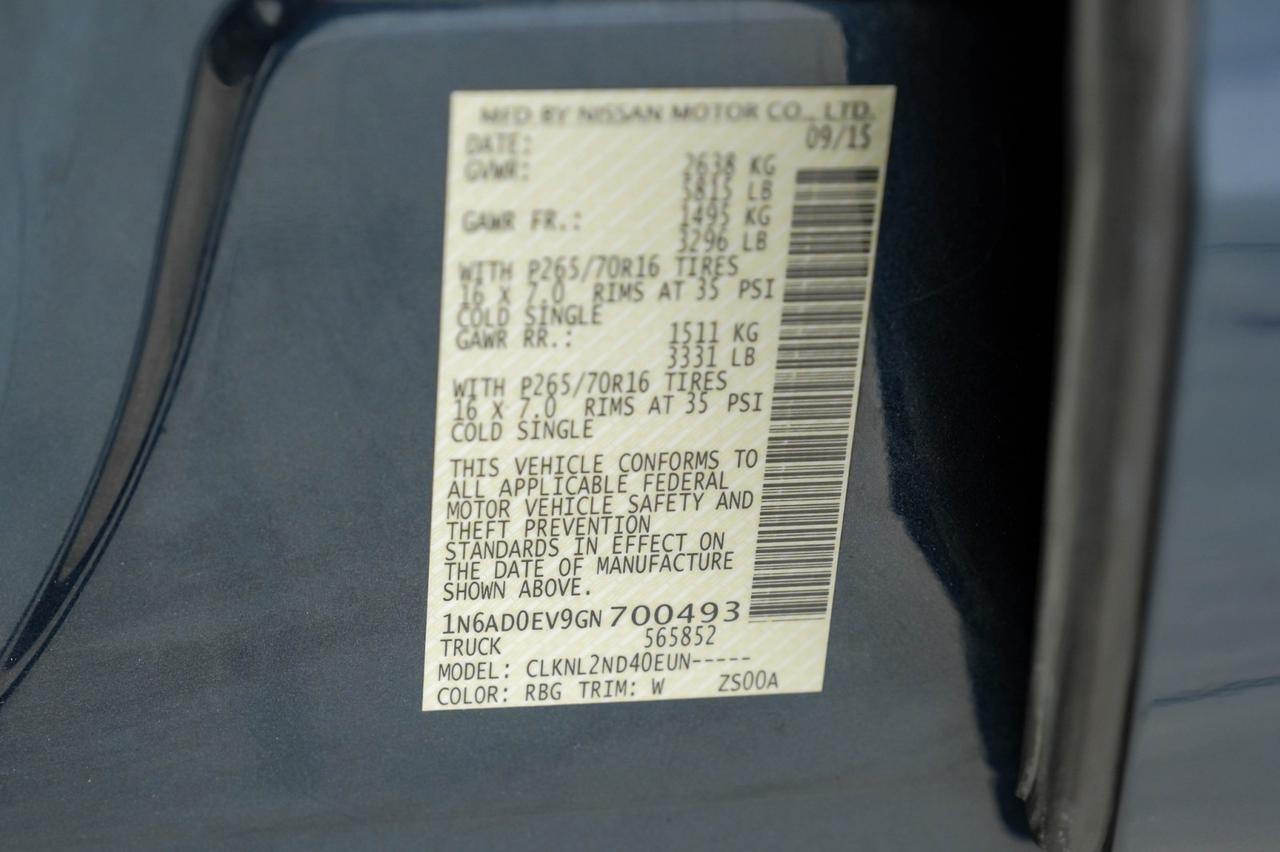 2016 Nissan Frontier SV CREW CAB 4WD V6 AUTOMATIC BLUETOOTH CRUISE CONTROL TOW HITCH Carrollton TX