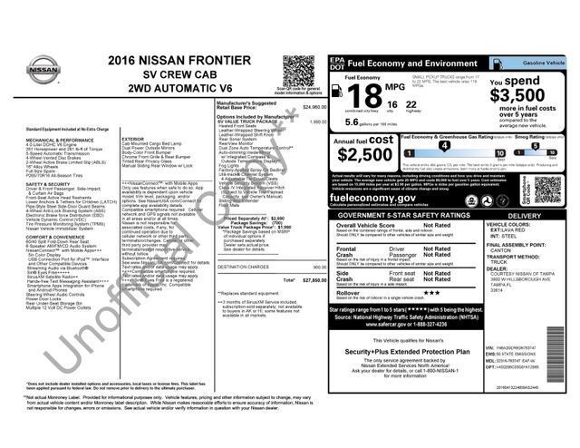 2016 Nissan Frontier