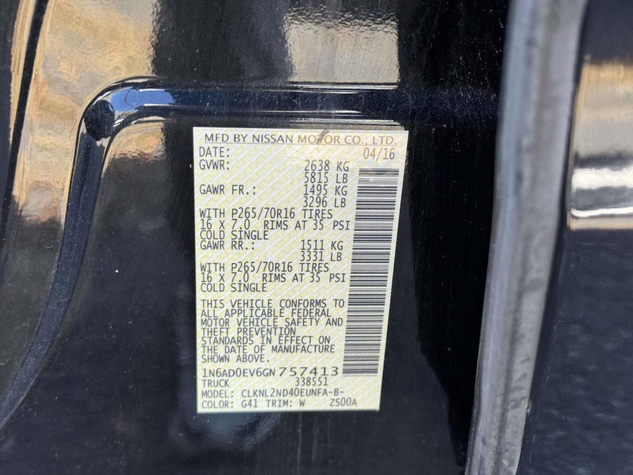 2016 Nissan Frontier SV San Clemente CA