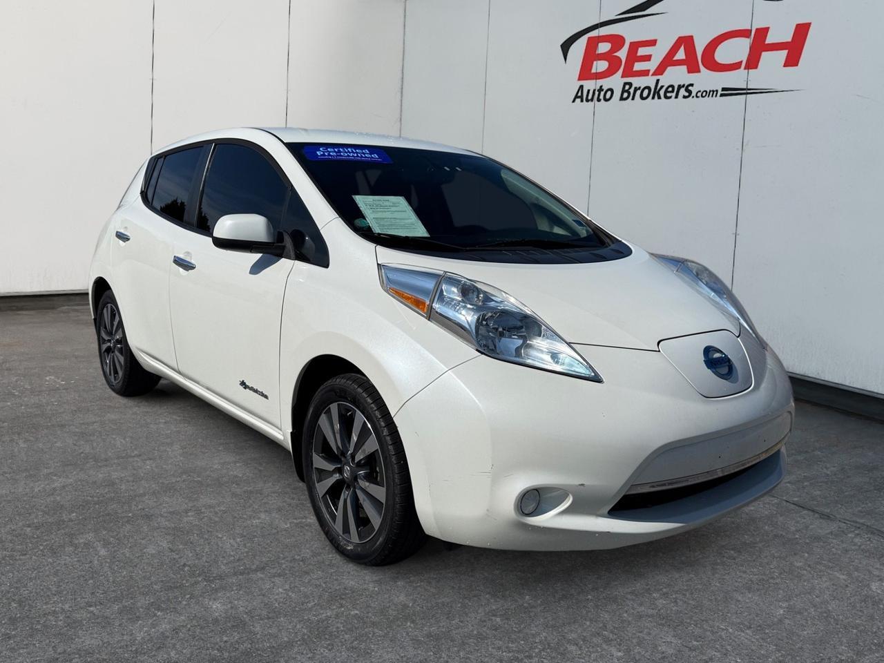 2016 Nissan LEAF SV, ELECTRIC VEHICLE, HEATED SEATS, HEATED STEERING WHEEL, NAVIGATION, BLUETOOTH, POWER/HEATED MIRRORS, USB, BACKUP CAMERA, CLEAN CARFAX, LOW MILES! Norfolk VA