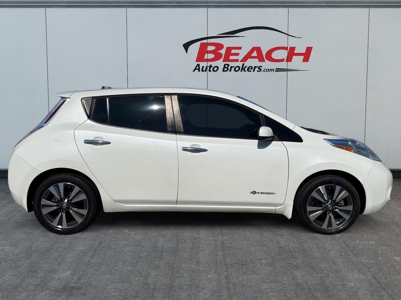 2016 Nissan LEAF SV, HEATED SEATS, HEATED STEERING WHEEL, NAVIGATION, BLUETOOTH, POWER/HEATED MIRRORS, USB, BACKUP CAMERA, CLEAN CARFAX, LOW MILES!