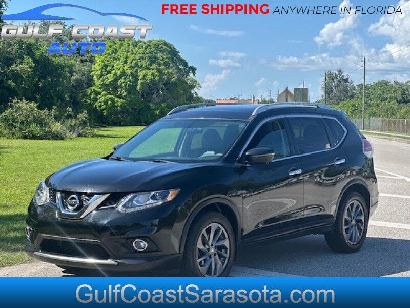 2016 Nissan ROGUE SL LEATHER SUNROOF LOADED CLEAN SUV FREE SHIPPING IN FLORIDA Sarasota FL
