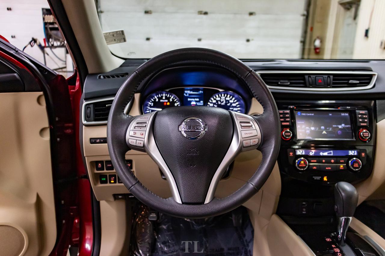 2016 Nissan Rogue AWD SL Leather Roof Nav BCam Red Deer AB