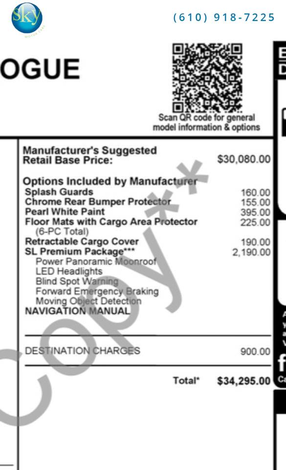 2016 Nissan Rogue AWD SL PREMIUM PACKAGE West Chester PA