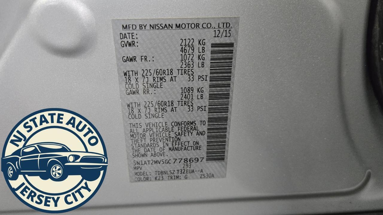 2016 Nissan Rogue SL Jersey City NJ