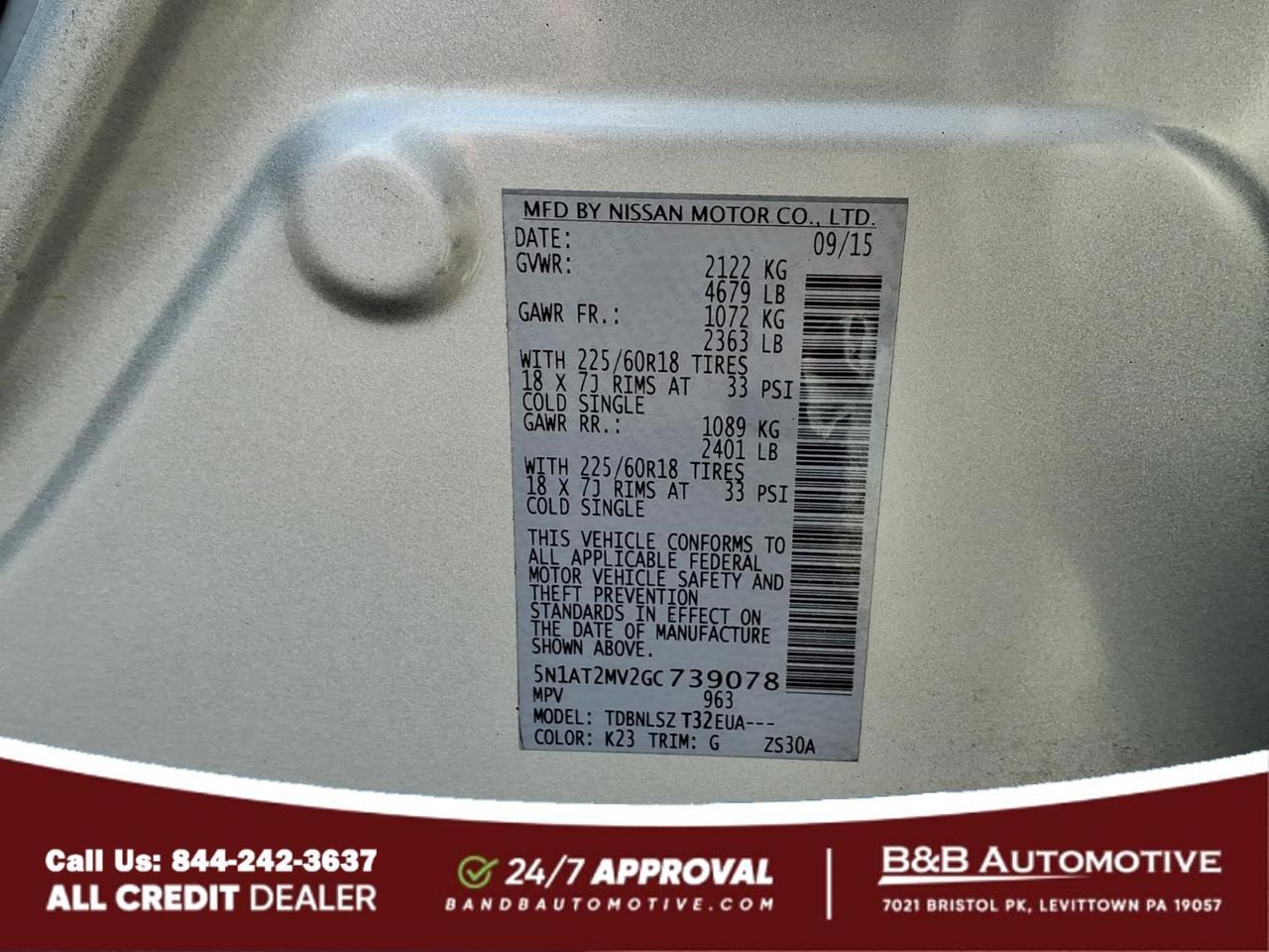 2016 Nissan Rogue SL Levittown PA