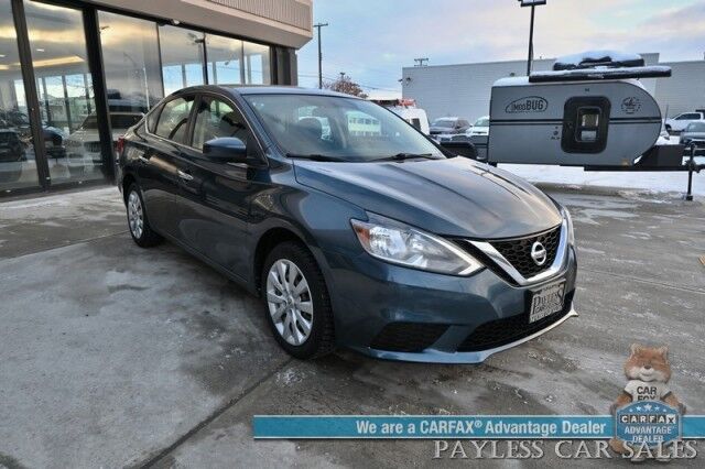 2016 Nissan Sentra SV / Automatic / Power Locks, Windows & Mirrors / Bluetooth / Back Up Camera / Cruise Control / Air Conditioning / Keyless Entry & Start / New Studded Winter Tires / 38 MPG Anchorage AK