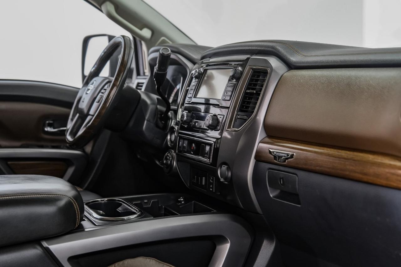 2016 Nissan Titan XD PLATINUM RESERVE CREW CAB 4WD DIESEL BLIND SPOT ASSIST NAVIGATION LEATHER SEATS Carrollton TX
