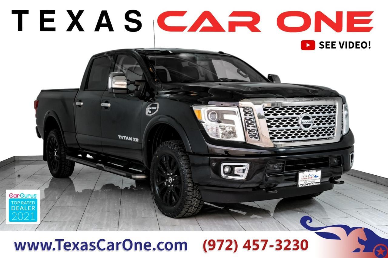 2016 Nissan Titan XD PLATINUM RESERVE CREW CAB 4WD DIESEL BLIND SPOT ASSIST NAVIGATION LEATHER SEATS