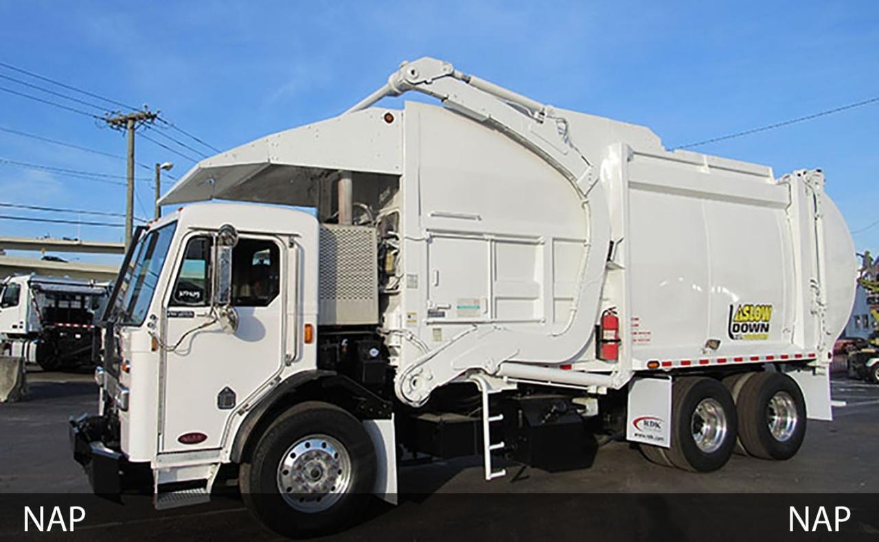 2016 Peterbilt 320 40 yard New Way Front Loader Garbage Truck