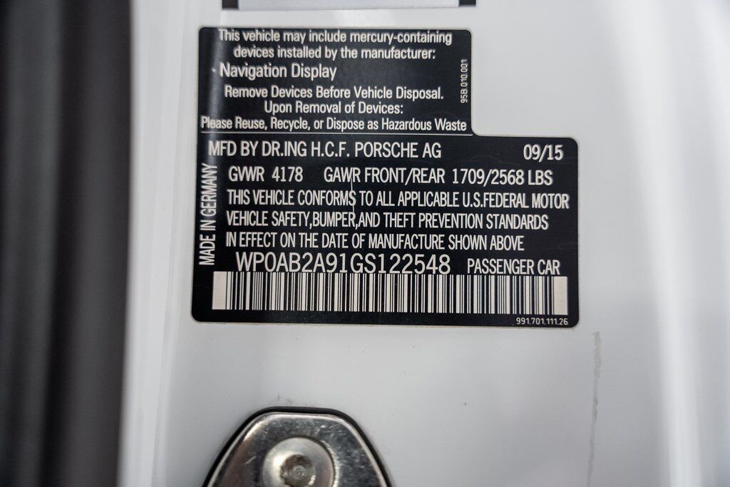 2016 Porsche 911 Carrera 4S Ft Lauderdale FL