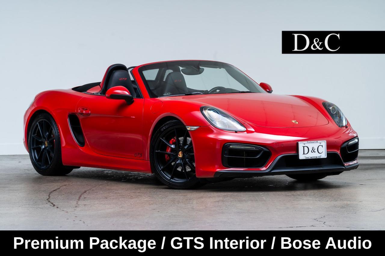 2016 Porsche Boxster GTS Premium Package / GTS Interior / Bose Audio