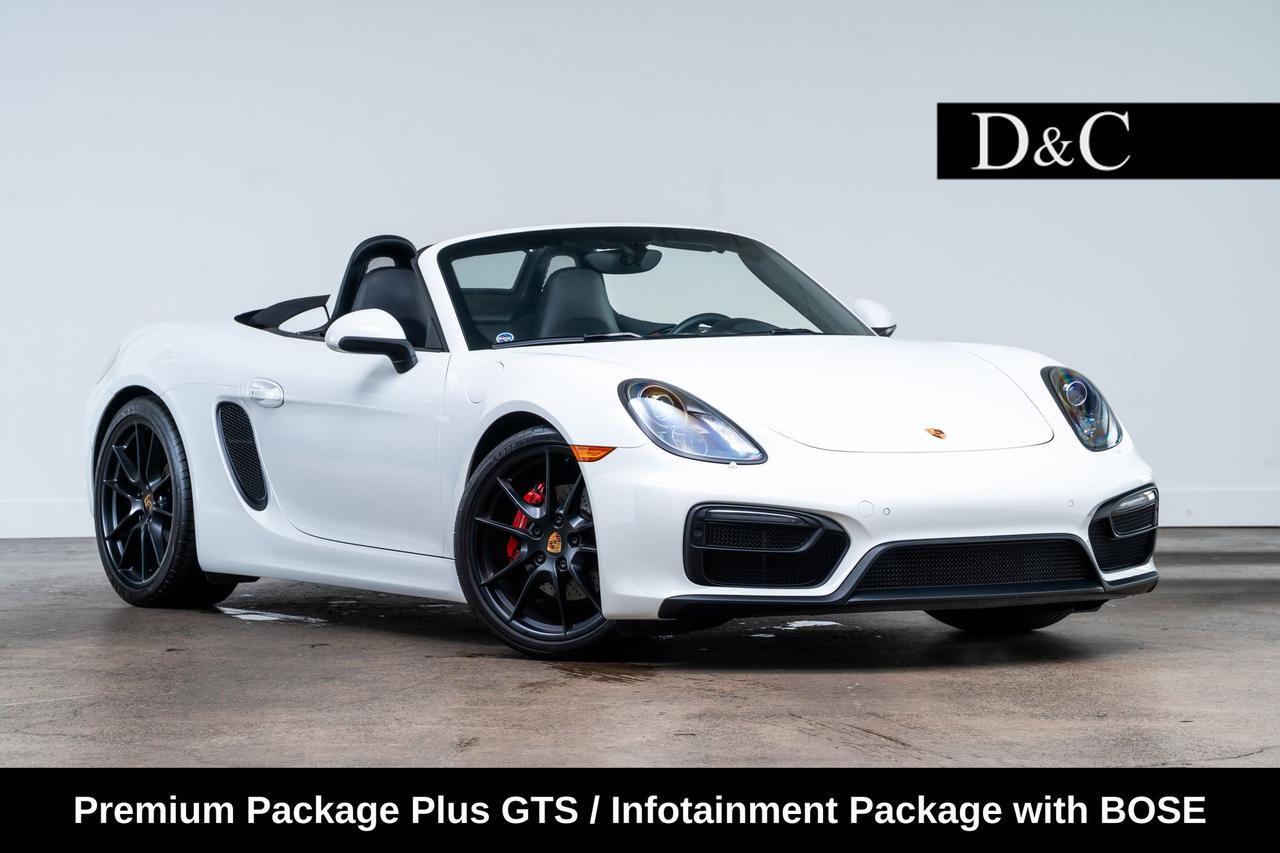 2016 Porsche Boxster GTS Premium Package Plus GTS Infotainment Package with