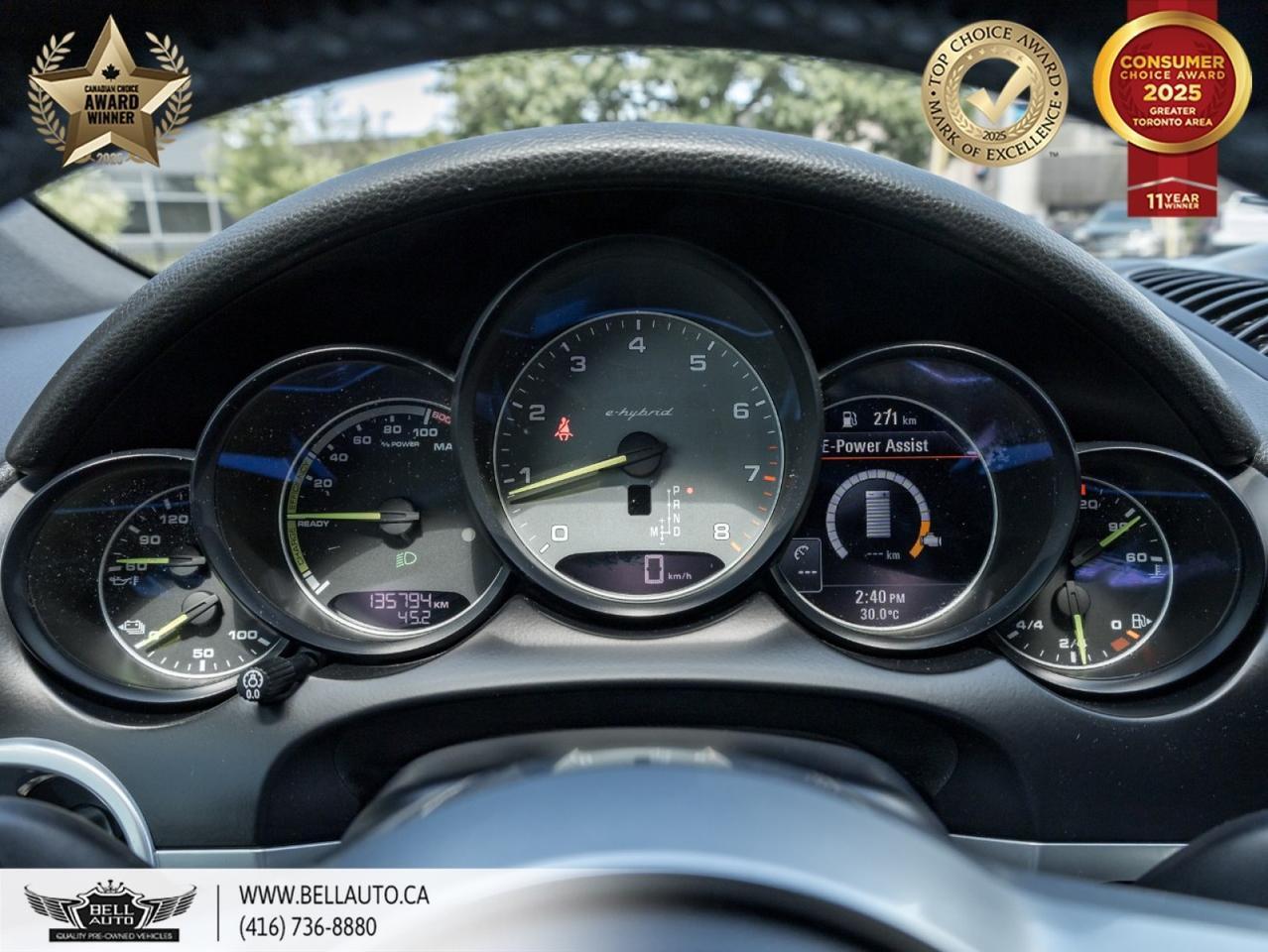 2016 Porsche Cayenne S E-Hybrid | SPRTCHRNO PKG | PRM PLUS PKG | PANO | BOSE | NOACCIDENT Toronto ON