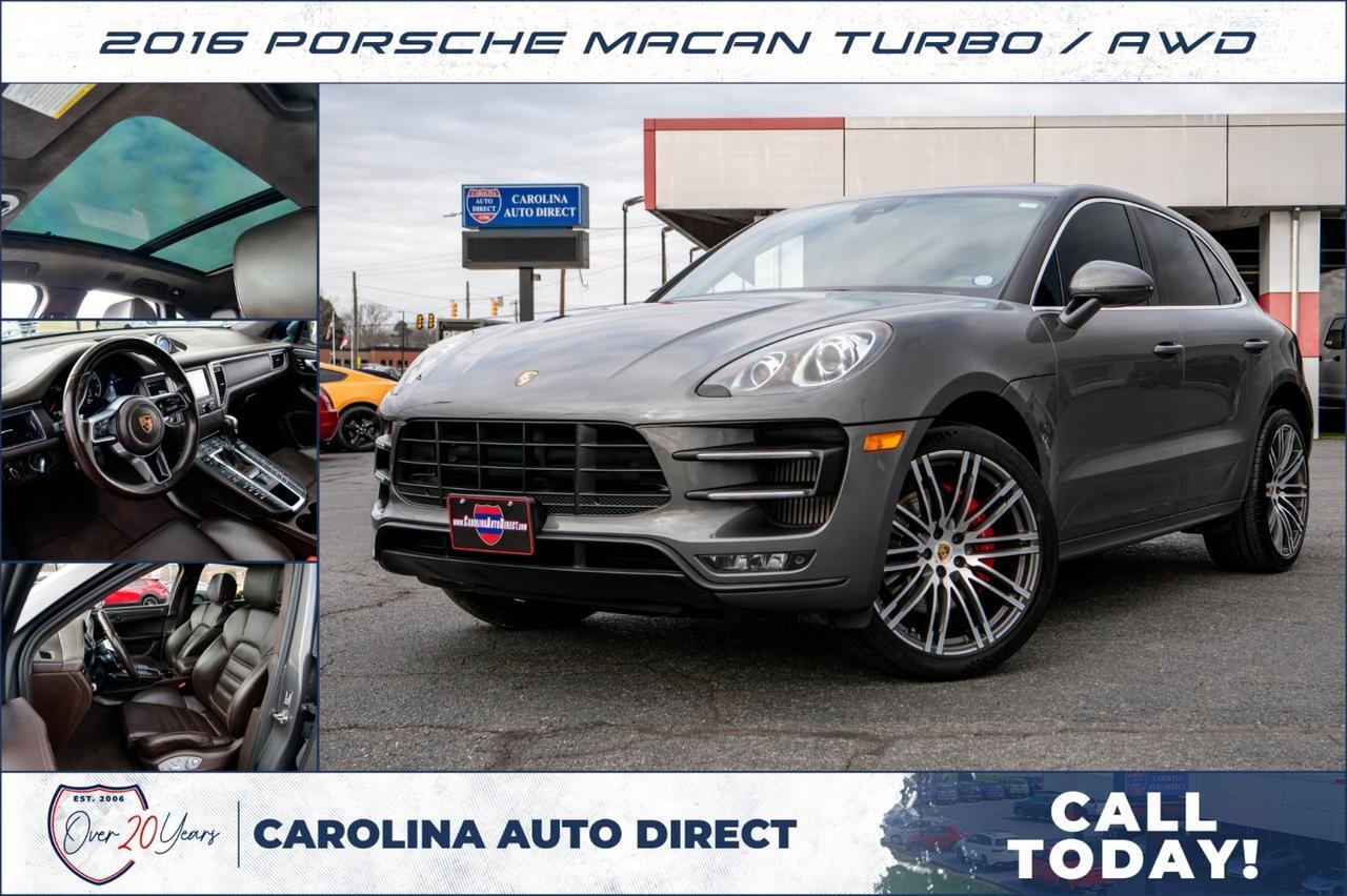 2016 Porsche Macan Turbo / AWD / Espresso Interior / Premium PKG Plus!