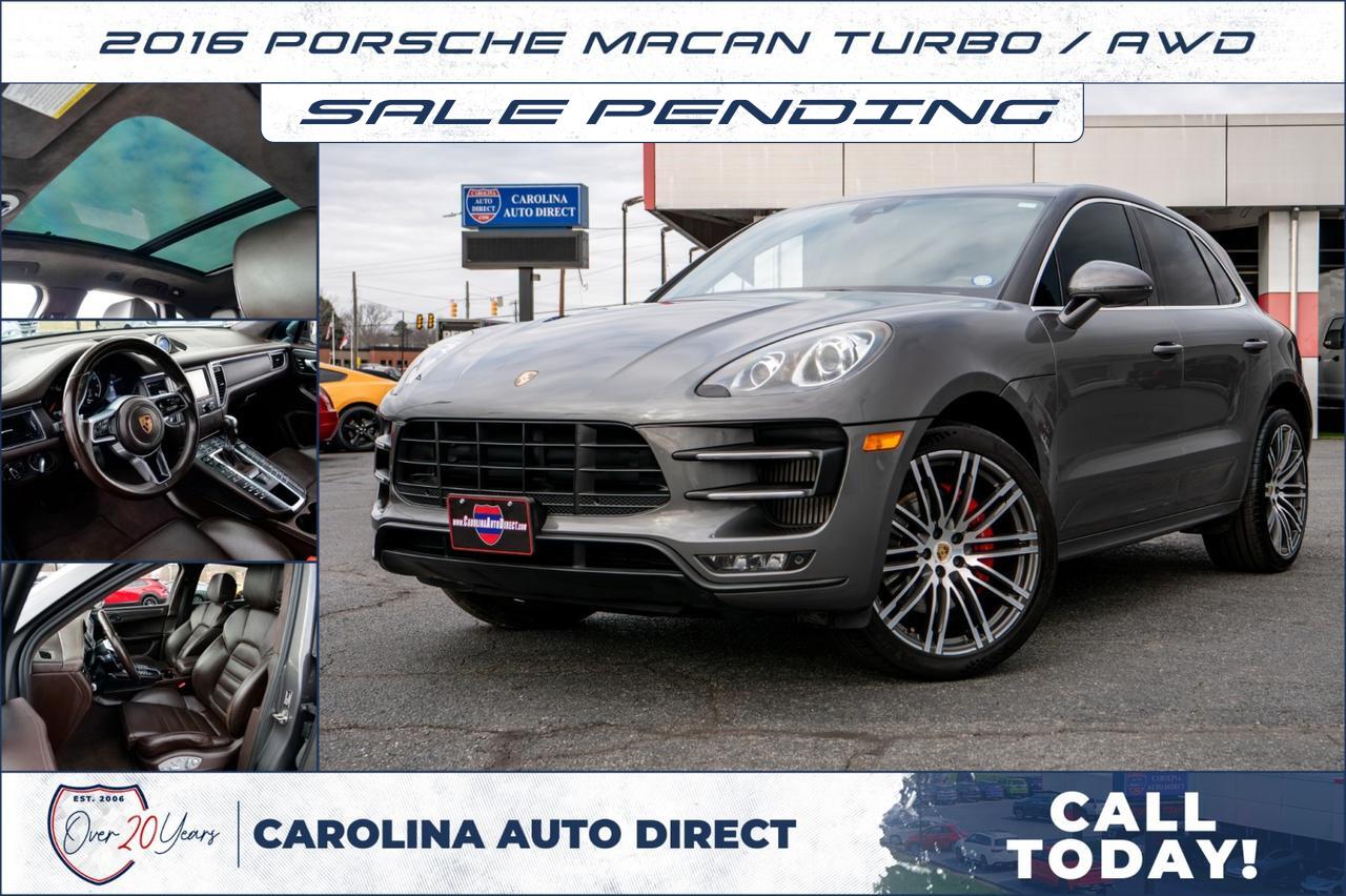 2016 Porsche Macan Turbo / AWD / Espresso Interior / Premium PKG Plus!