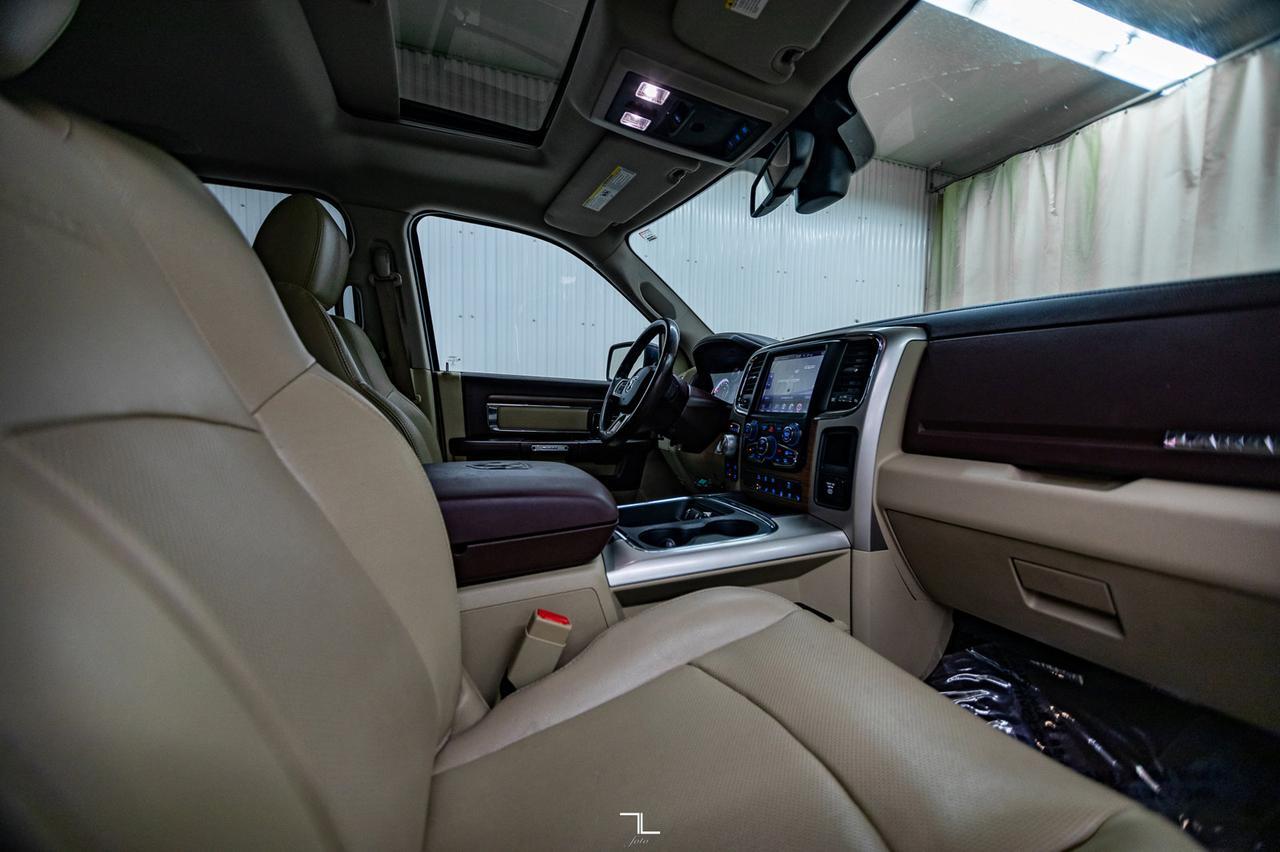 2016 Ram 1500 4x4 Crew Cab Laramie EcoDiesel Leather Roof Nav Red Deer AB