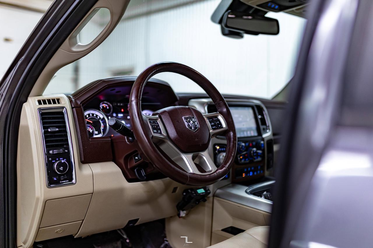 2016 Ram 1500 4x4 Crew Cab Laramie EcoDiesel Leather Roof Nav Red Deer AB