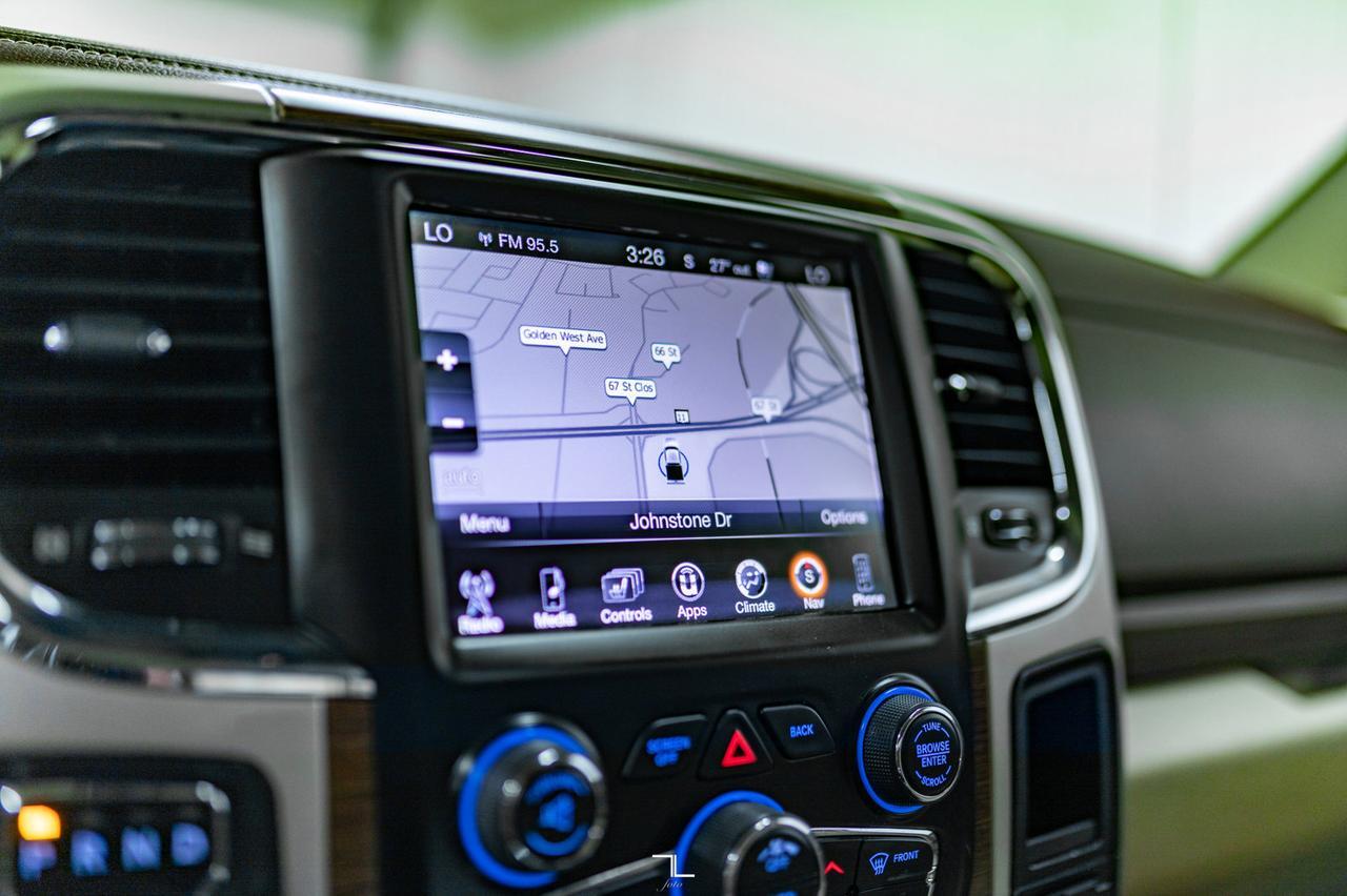 2016 Ram 1500 4x4 Crew Cab Laramie EcoDiesel Leather Roof Nav Red Deer AB