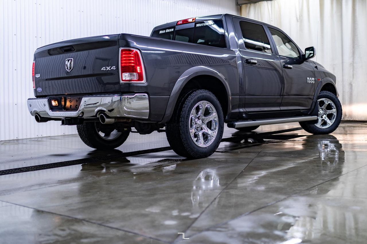 2016 Ram 1500 4x4 Crew Cab Laramie EcoDiesel Leather Roof Nav Red Deer AB