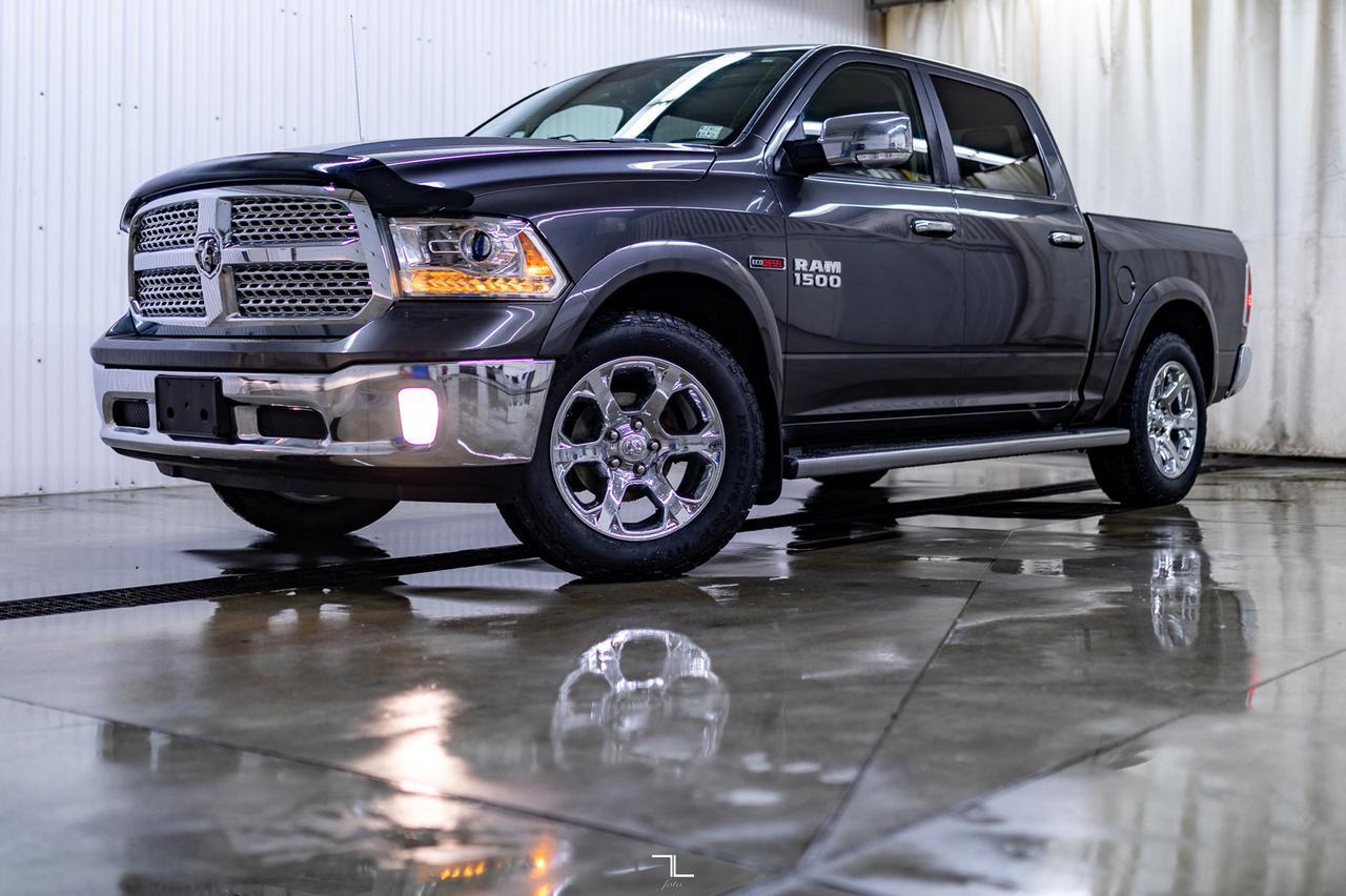 2016 Ram 1500 4x4 Crew Cab Laramie EcoDiesel Leather Roof Nav Red Deer AB