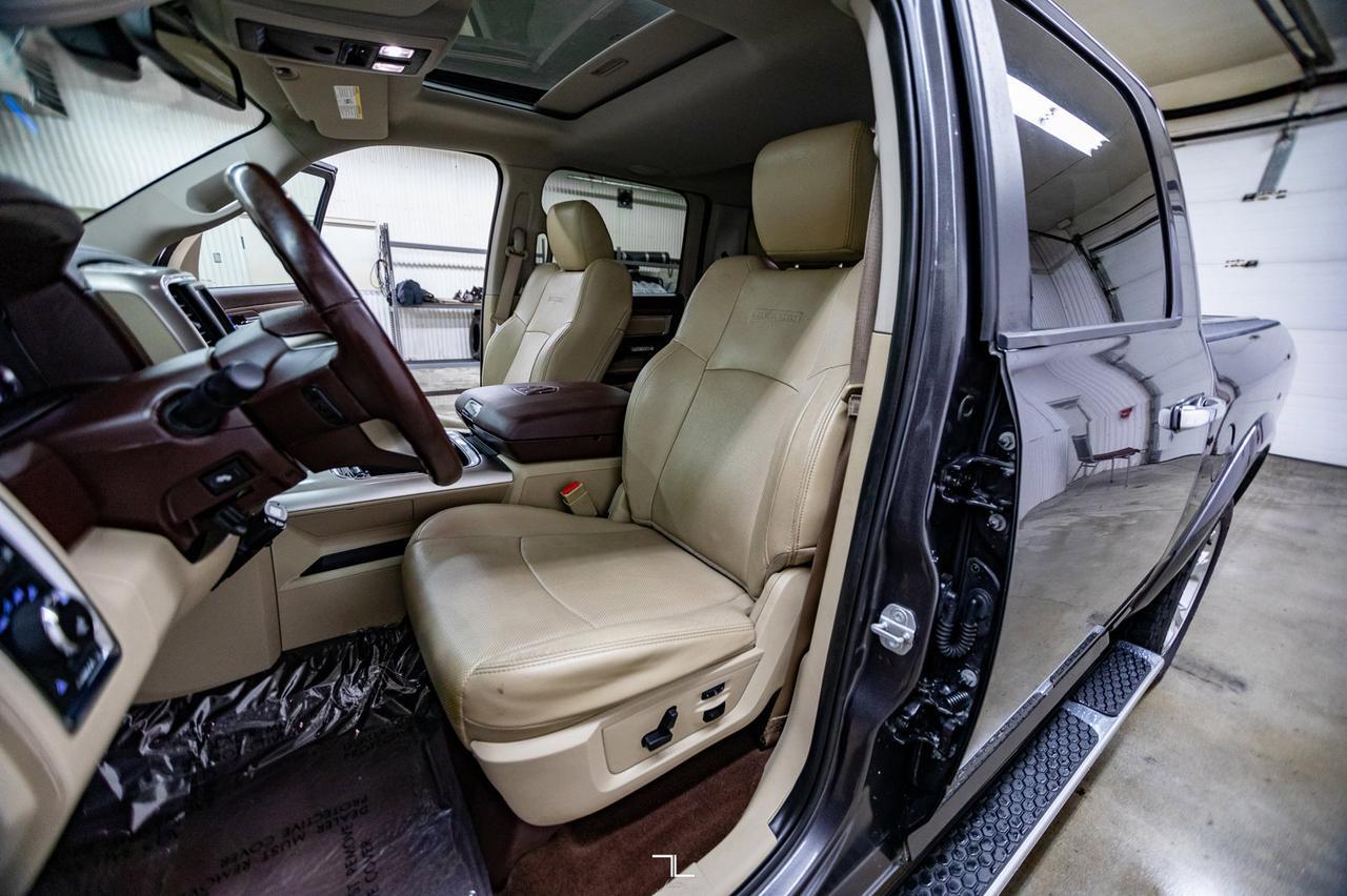 2016 Ram 1500 4x4 Crew Cab Laramie EcoDiesel Leather Roof Nav Red Deer AB