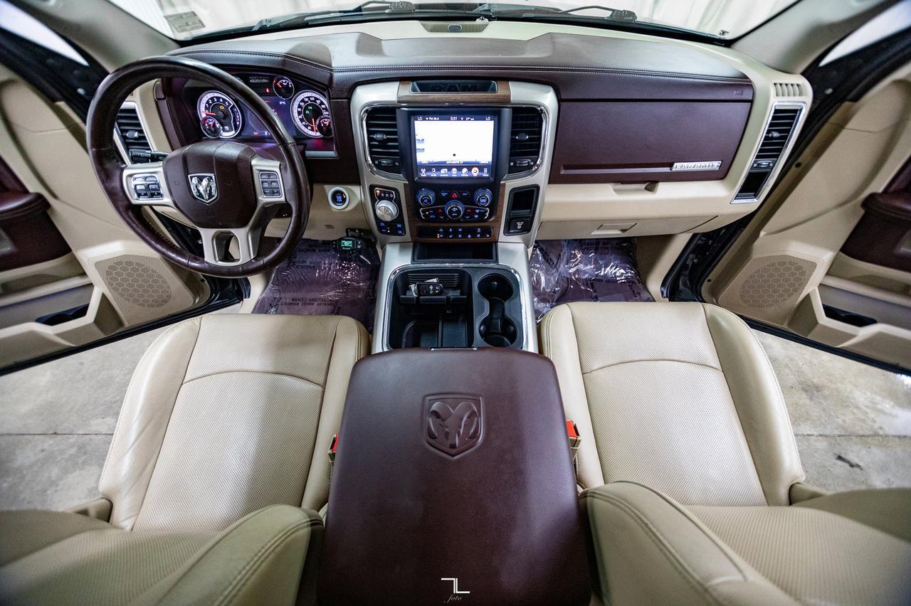 2016 Ram 1500 4x4 Crew Cab Laramie EcoDiesel Leather Roof Nav Red Deer AB