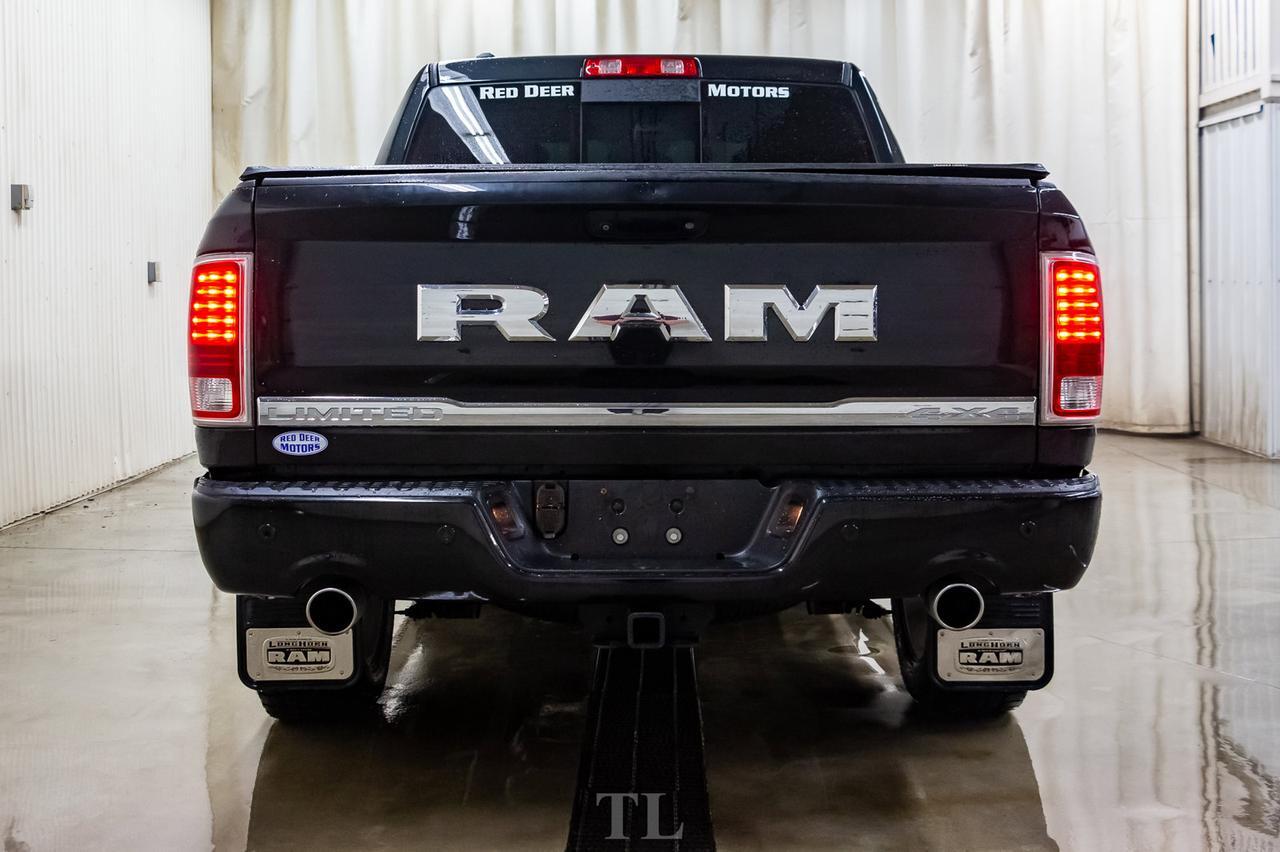 2016 Ram 1500 4x4 Crew Cab Limited EcoDiesel Leather Roof Nav Red Deer AB