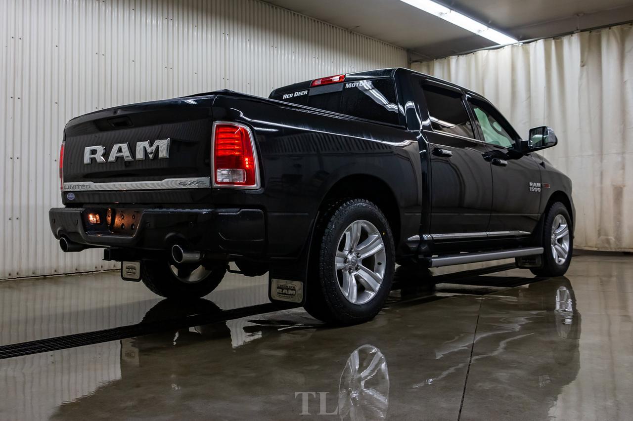 2016 Ram 1500 4x4 Crew Cab Limited EcoDiesel Leather Roof Nav Red Deer AB