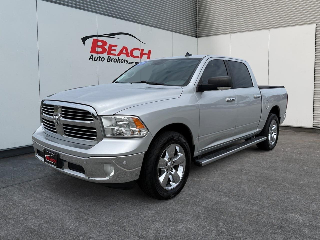 2016 Ram 1500 Big Horn, BACKUP CAMERA, BLUETOOTH, TONNEAU COVER, POWER/HEATED MIRRORS, BED LINER, TOW PACKAGE, UNIVERSAL GARAGE DOOR OPENER, KEYLESS ENTRY, CLEAN CARFAX, LOW MILES, COME AND TEST DRIVE TODAY!