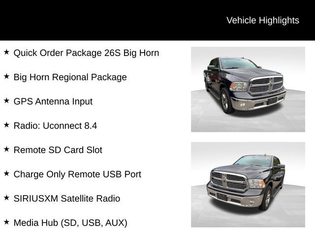 2016 Ram 1500 Big Horn Raleigh NC