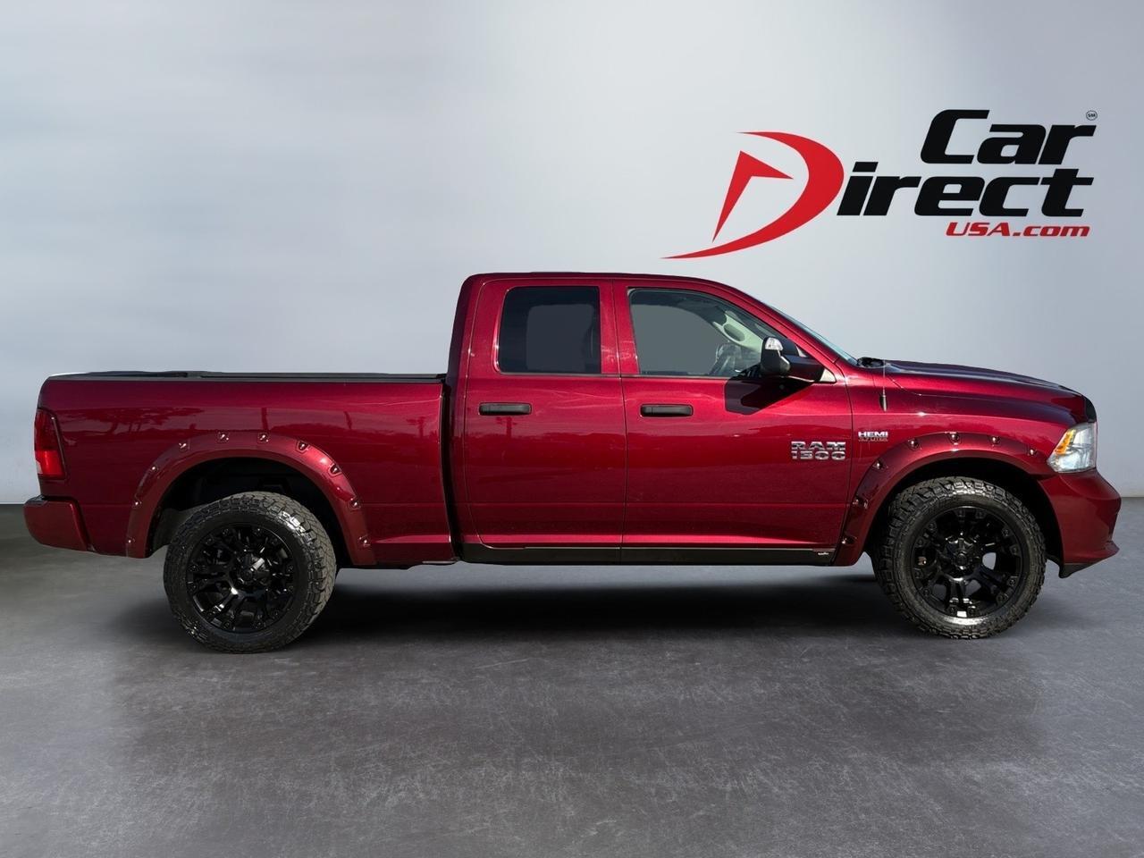 2016 Ram 1500 Express, 4X4, TOW PACKAGE, BACKUP CAMERA, CUSTOM FUEL WHEELS, BLUETOOTH, LOW MILEAGE, CLEAN CARFAX, RED HOT & READY TO RIDE!